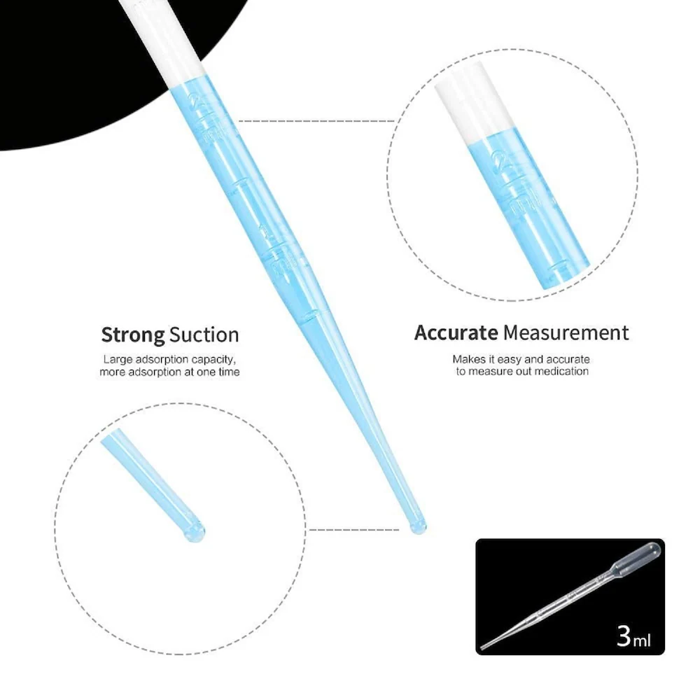 Plastic DROPPER Clear - Pipette - 6cm