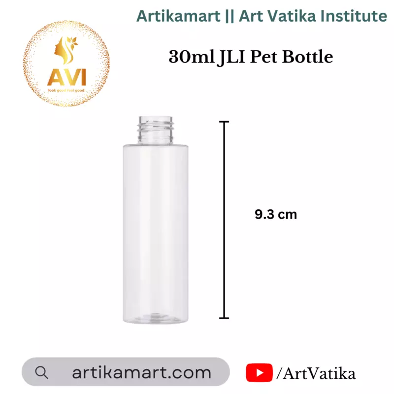 30ml JLI Pet Bottle Clear- 20MM NECK