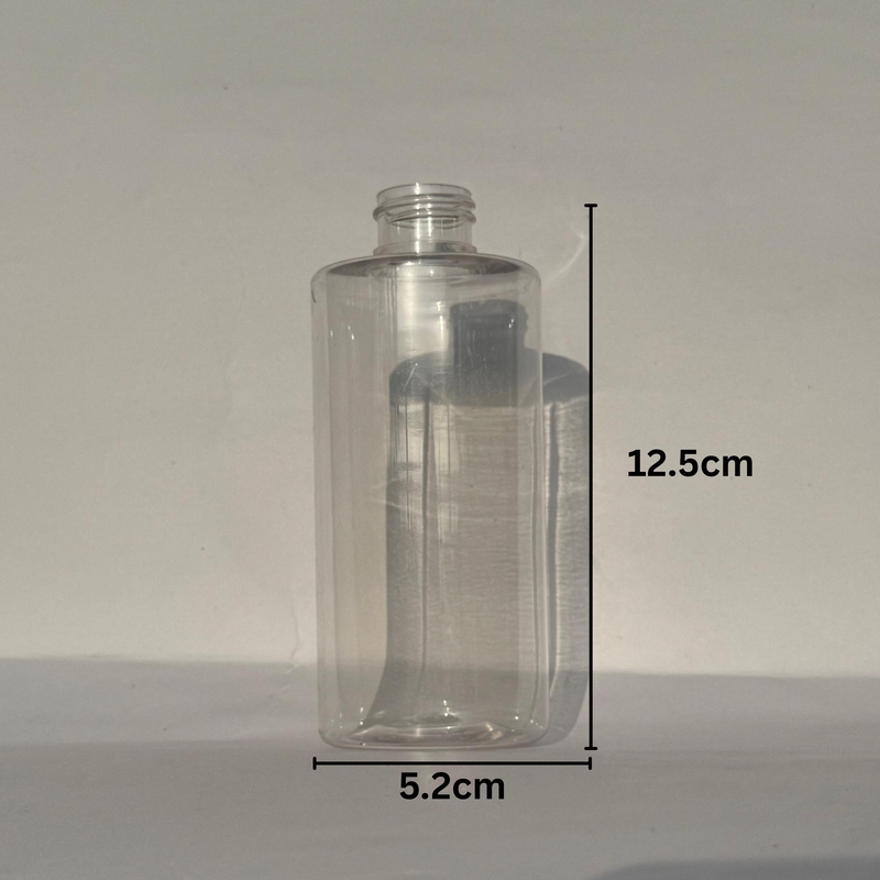 200ml JLI Pet Bottle CLEAR - 24mm NECK - WIDE (Moti wali)