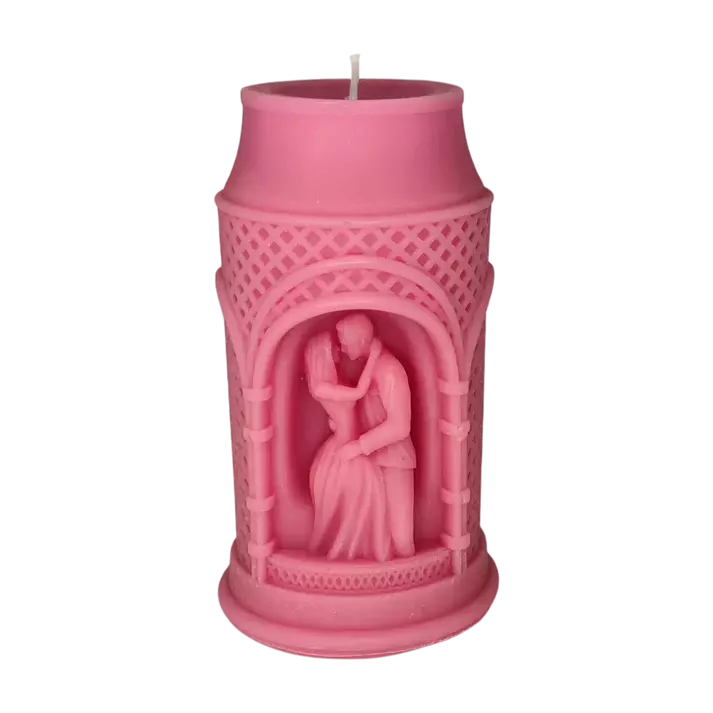 Silicon Mold Candle Valentine  Romantic Love Pillar