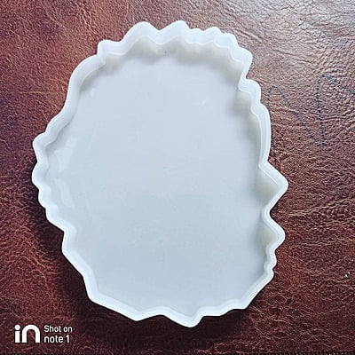 Silicon Mold Resin Coaster Oval 12*10cm